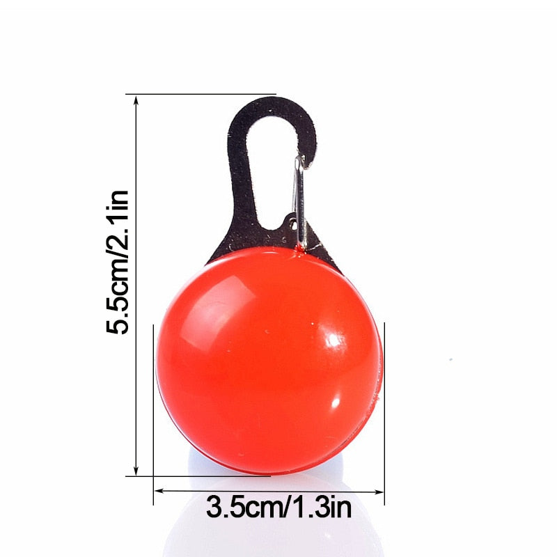 LED Night Safety Glowing Pendant That Clips on to Your Dogs Collar OR Can Clip on to Personal Key Chains.