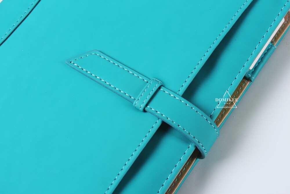 Macaron leather binder notebook organizer. Great for office and school planning.