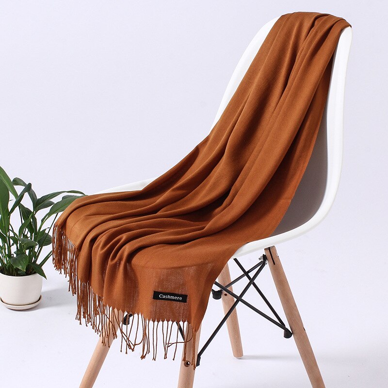 Women's cashmere shawl, hijab, warm scarf. 32 Foulard colors to pick from.