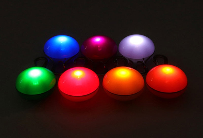 LED Night Safety Glowing Pendant That Clips on to Your Dogs Collar OR Can Clip on to Personal Key Chains.