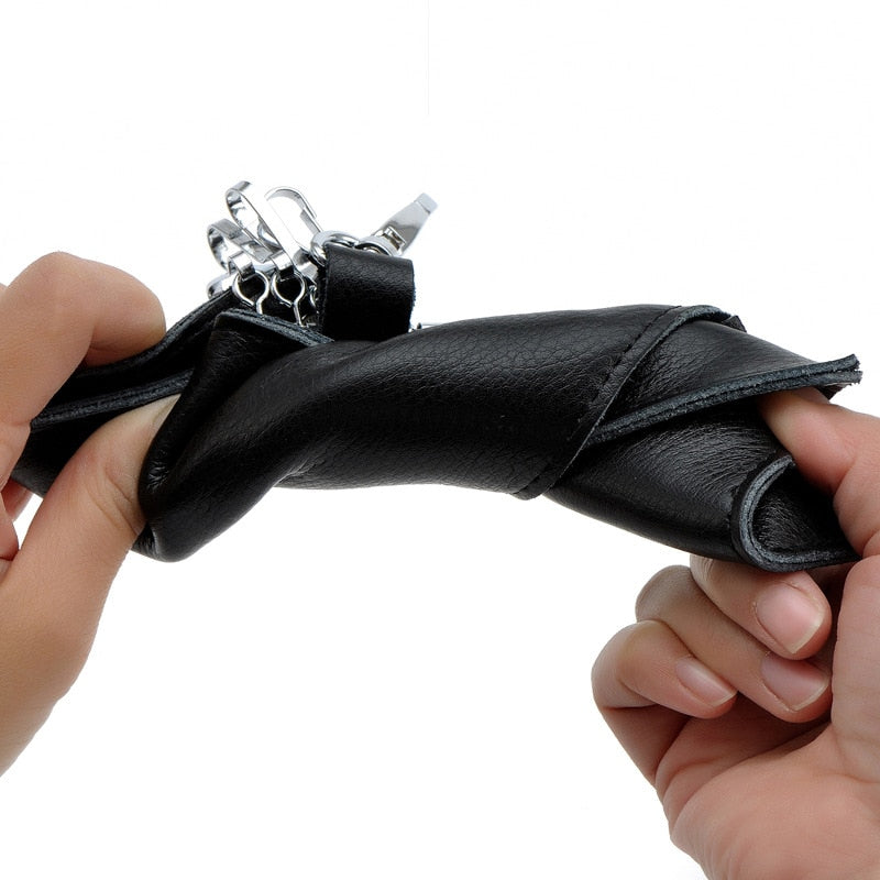 Genuine Leather Wallet and Multi Keychain Organizer For Men & Women.