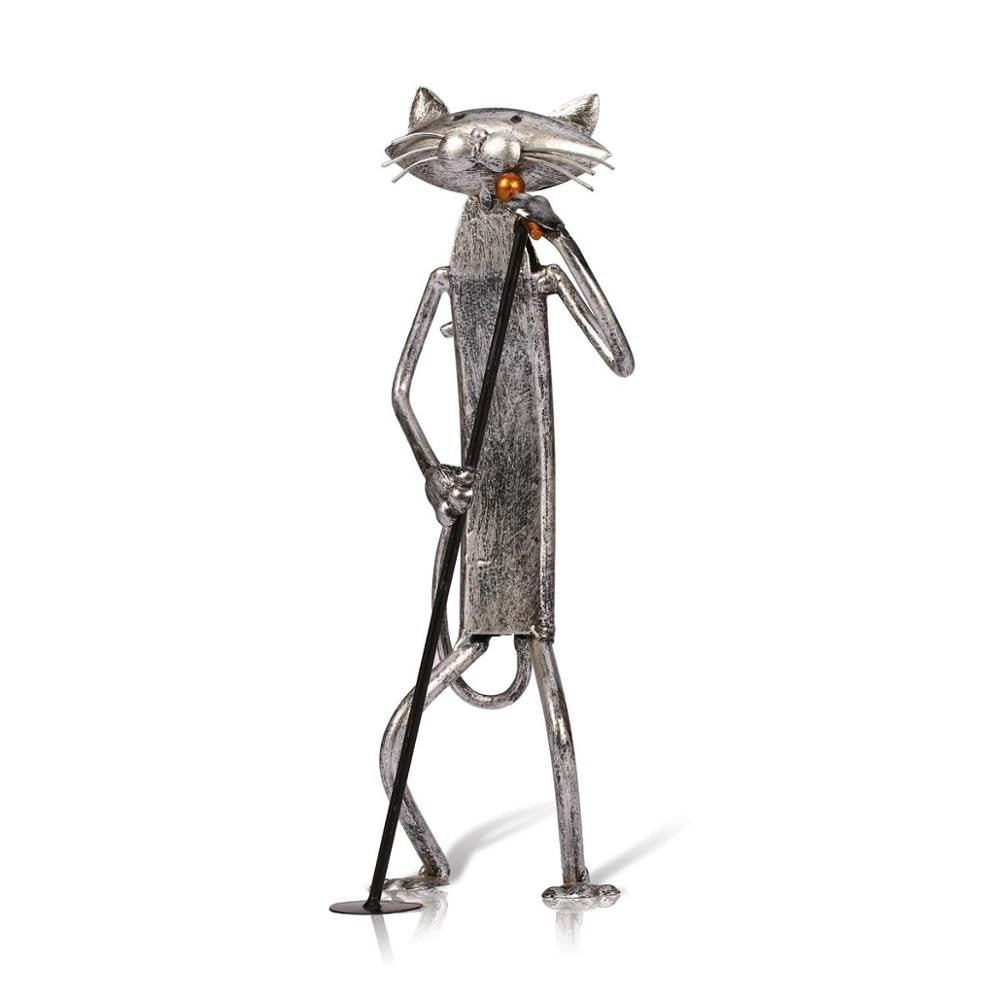 Tooarts Metal Cat Figurines Playing instruments and Singing.