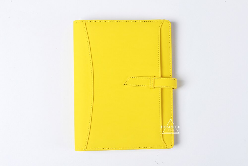 Macaron leather binder notebook organizer. Great for office and school planning.