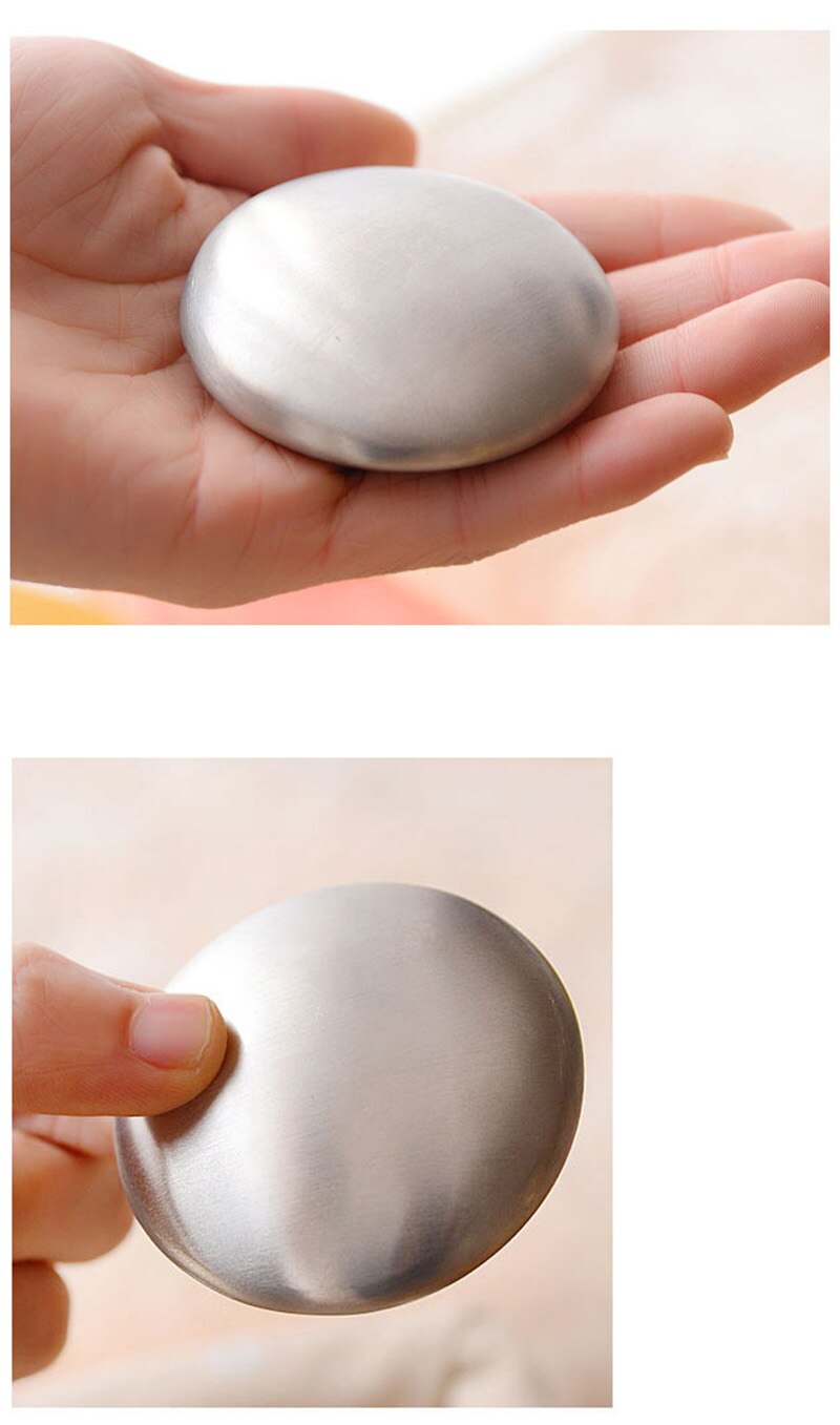 Stainless Steel Deodorizing Metal Soap. Eliminates odors such as garlic and fish.