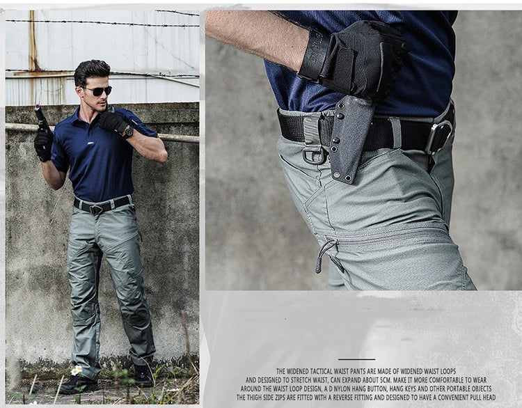 Men's Tactical Waterproof, Multi Pocket Cargo Pants