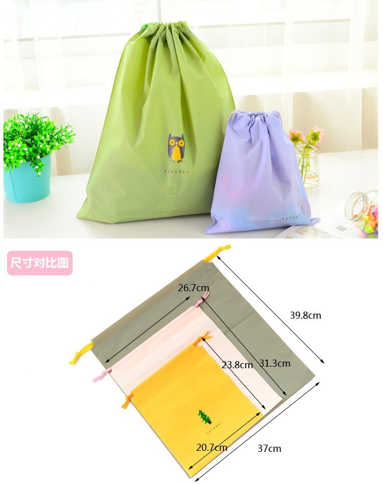 Waterproof Travel Drawstring Storage Bag For Clothing Or Shoes.