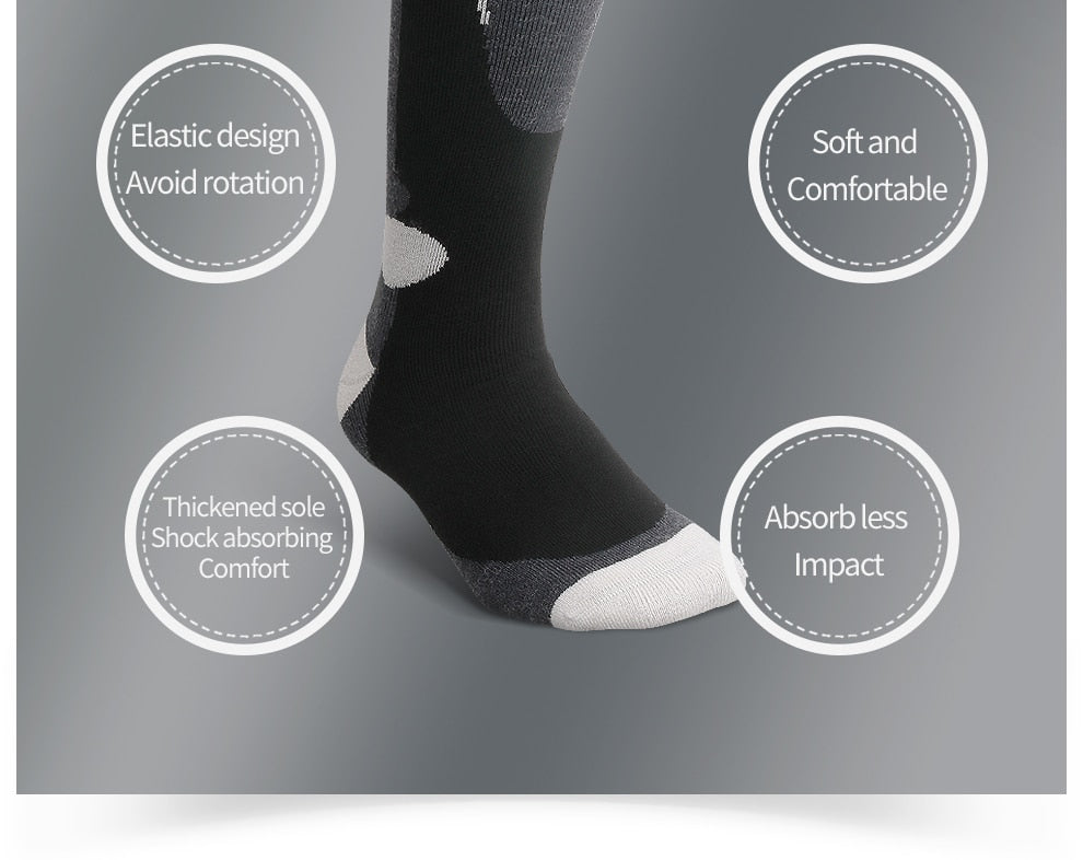 COPOZZ Thick Cotton, Moisture Absorption, High Elastic Sports Socks.
