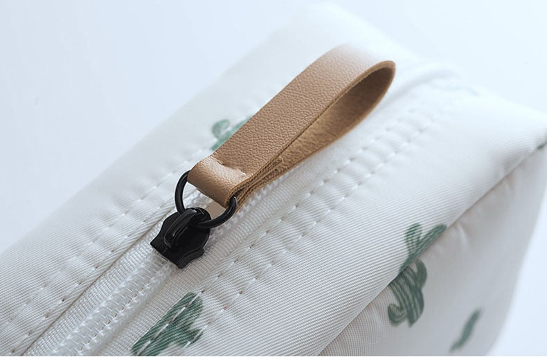 Mini Cosmetic Bag For Travel. Larger Organizer For Toiletries.