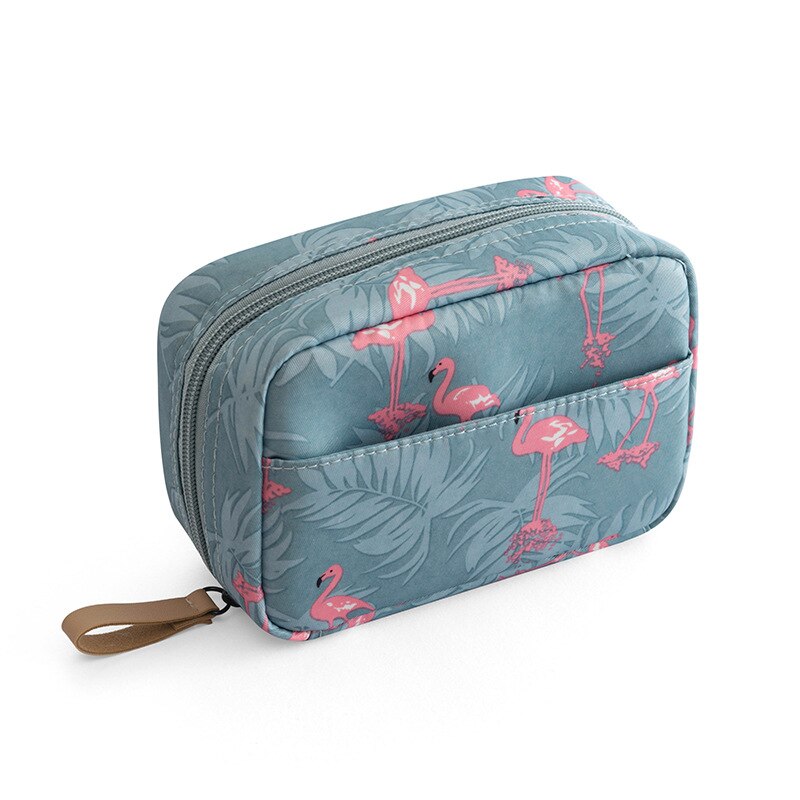 Mini Cosmetic Bag For Travel. Larger Organizer For Toiletries.