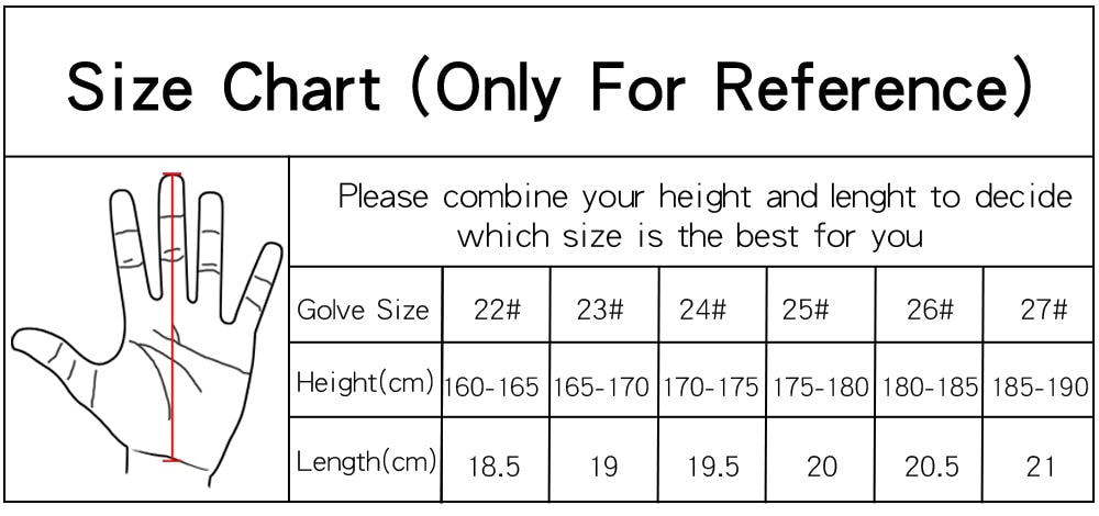 1 Pcs Genuine Leather Anti-Slip Granule Golf Gloves For Left/Right Hand.