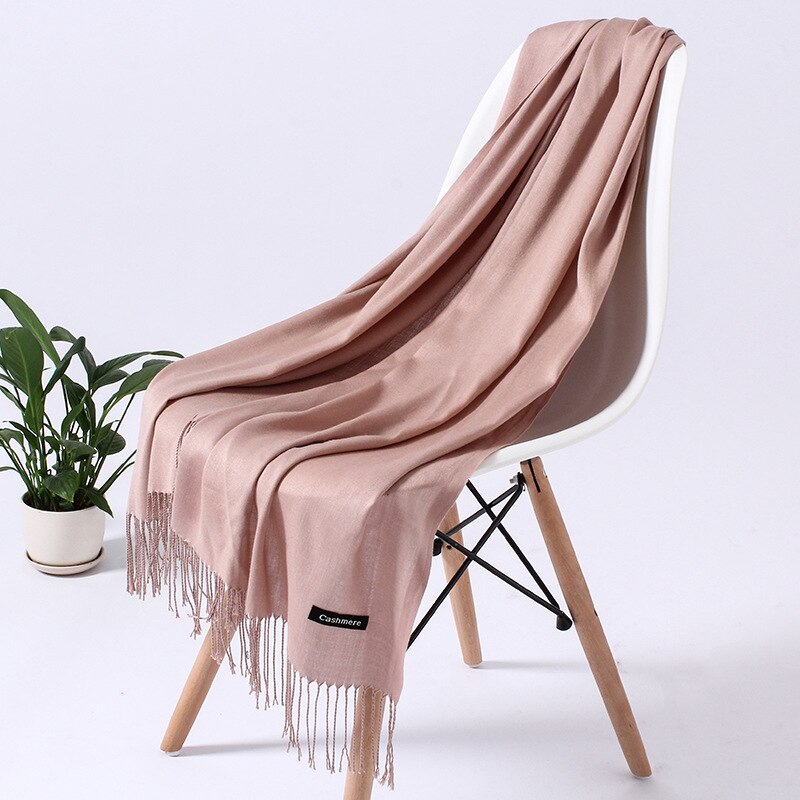 Women's cashmere shawl, hijab, warm scarf. 32 Foulard colors to pick from.