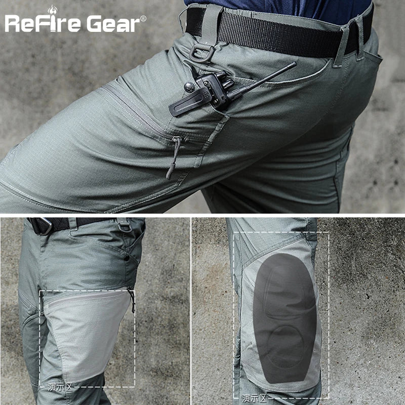 Men's Tactical Waterproof, Multi Pocket Cargo Pants