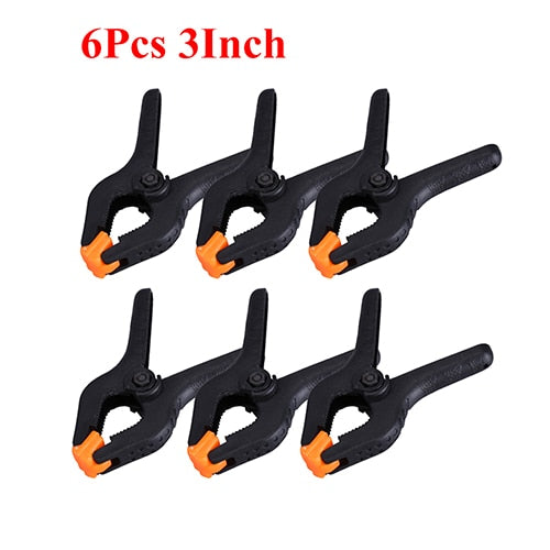 2/3/4/6/9inch Adjustable Plastic Spring Clamps for Woodworking.