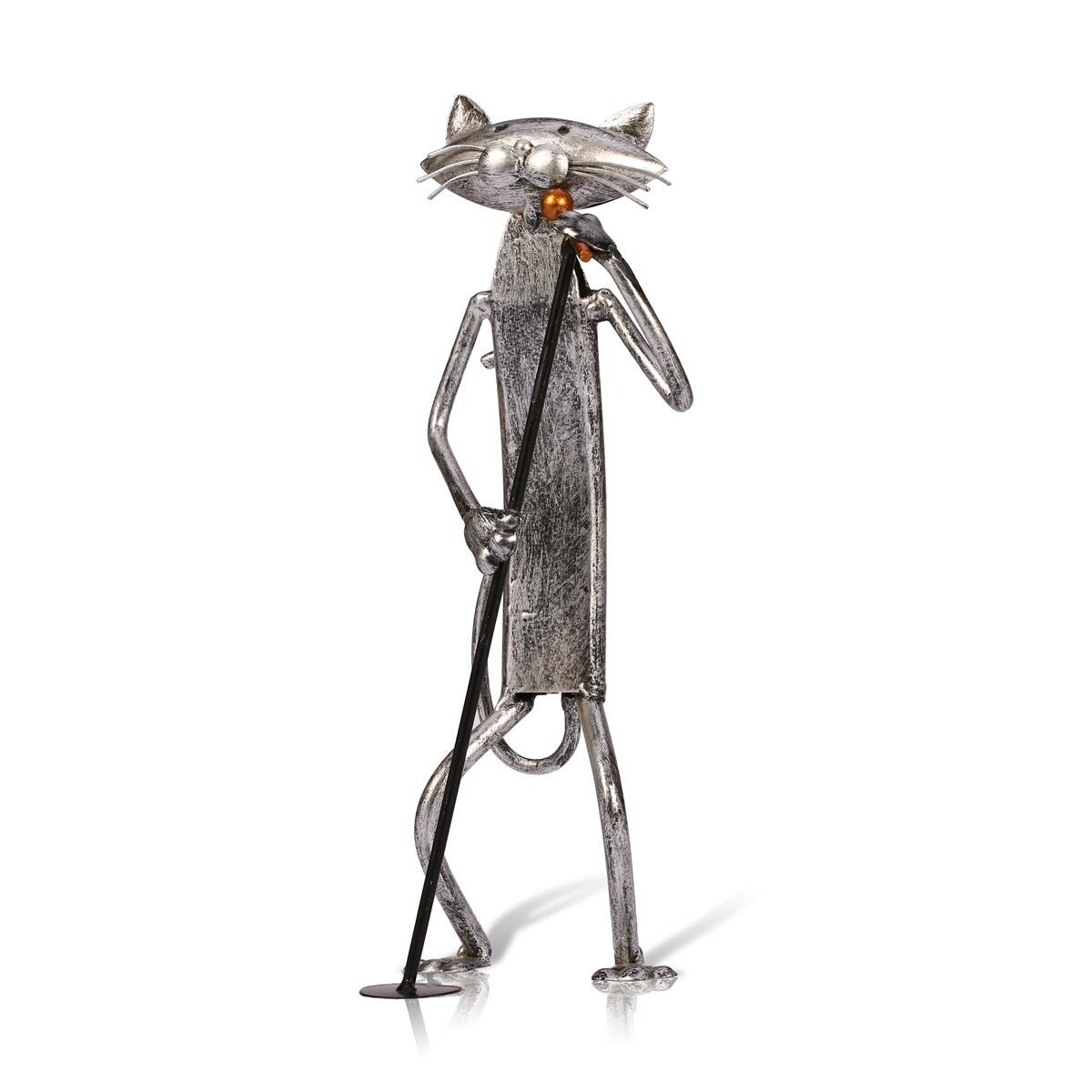 Tooarts Metal Cat Figurines Playing instruments and Singing.