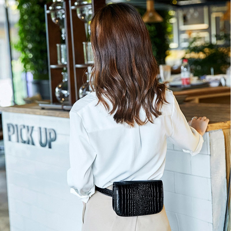 Leather Belt Waist Bag/Fanny Pack