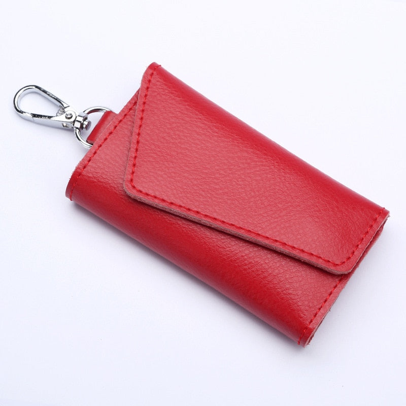 Genuine Leather Wallet and Multi Keychain Organizer For Men & Women.