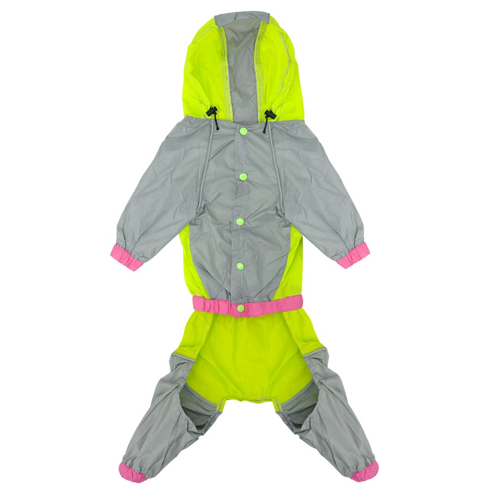 Dog S-2XL Reflective Raincoat.