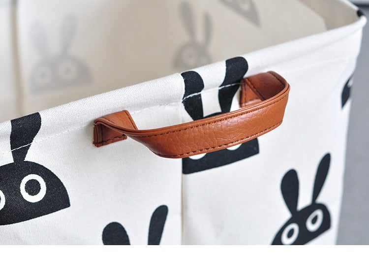 Cube Shaped Folding, Waterproof Storage Basket With Handles.