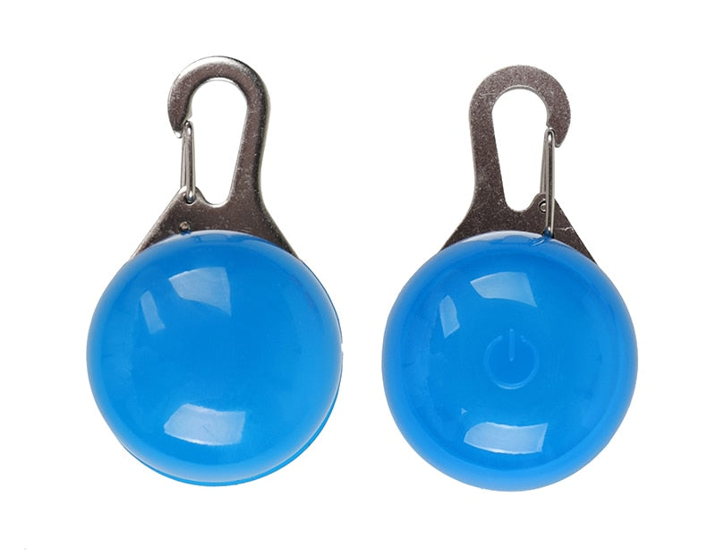 LED Night Safety Glowing Pendant That Clips on to Your Dogs Collar OR Can Clip on to Personal Key Chains.