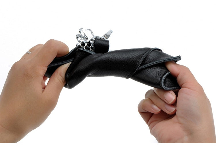 Genuine Leather Wallet and Multi Keychain Organizer For Men & Women.