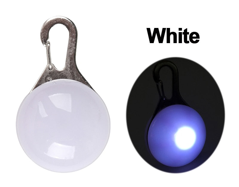 LED Night Safety Glowing Pendant That Clips on to Your Dogs Collar OR Can Clip on to Personal Key Chains.