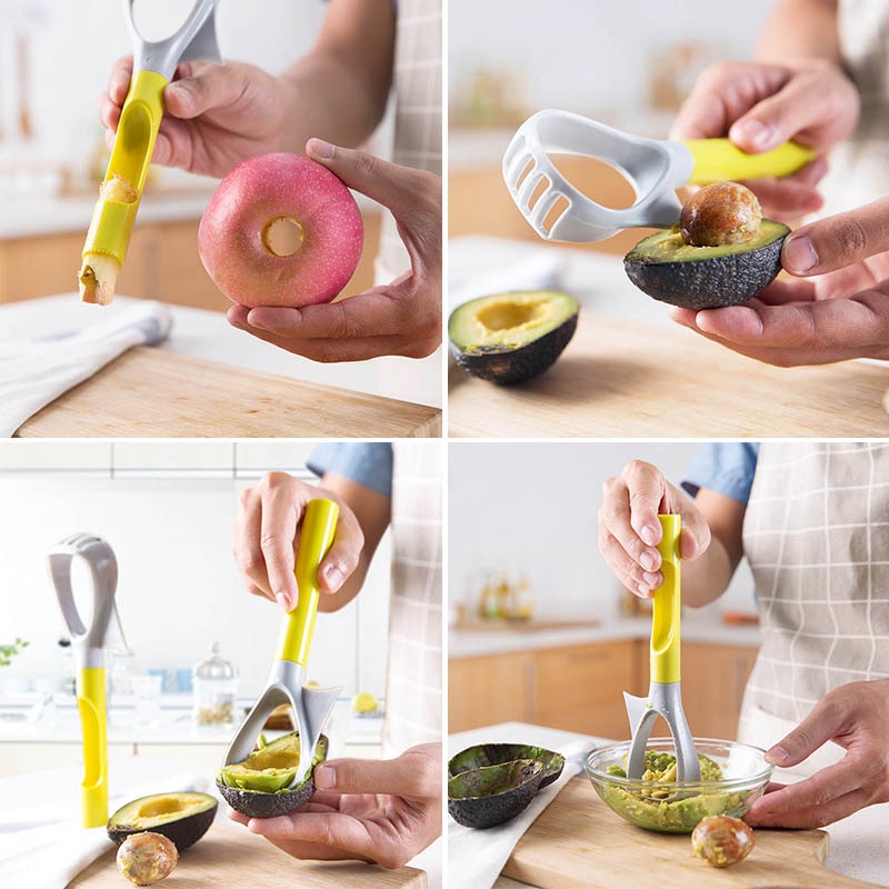 Multi Function Kitchen Tool. Slices, Removes the Pits from Avocado's and Mashes Fruit.
