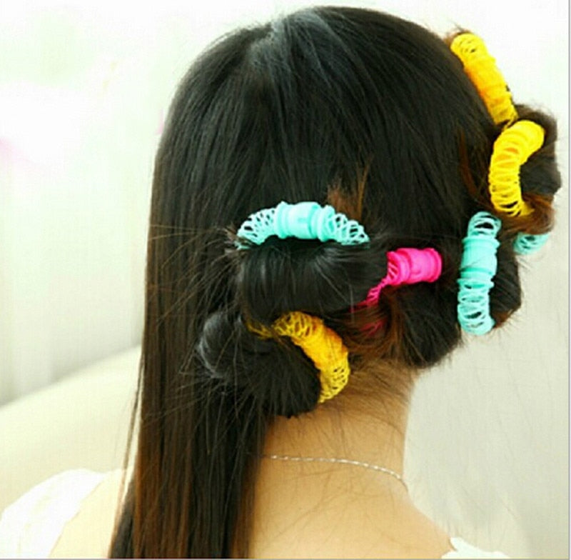 8 Pcs  Curly Hair Styling Rollers.