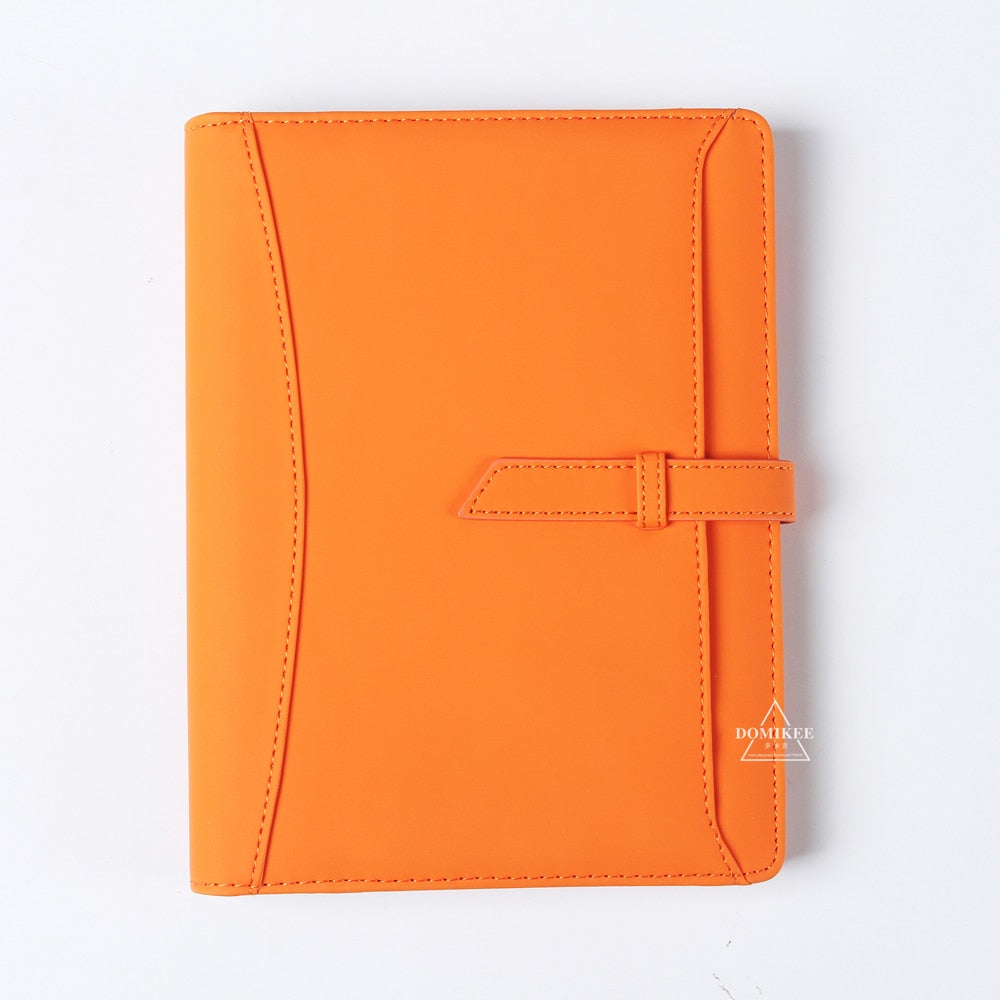 Macaron leather binder notebook organizer. Great for office and school planning.