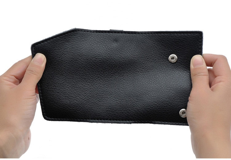 Genuine Leather Wallet and Multi Keychain Organizer For Men & Women.