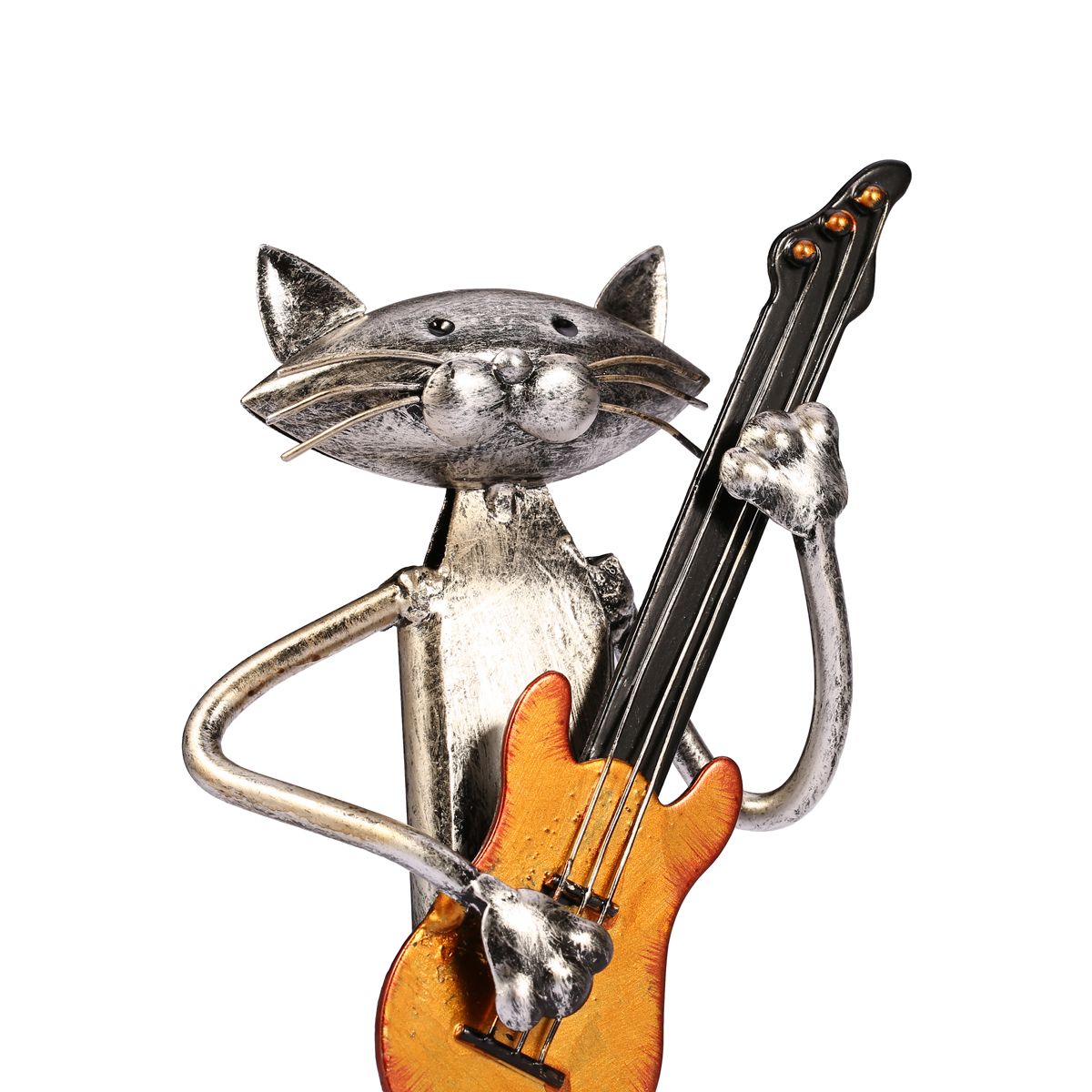 Tooarts Metal Cat Figurines Playing instruments and Singing.
