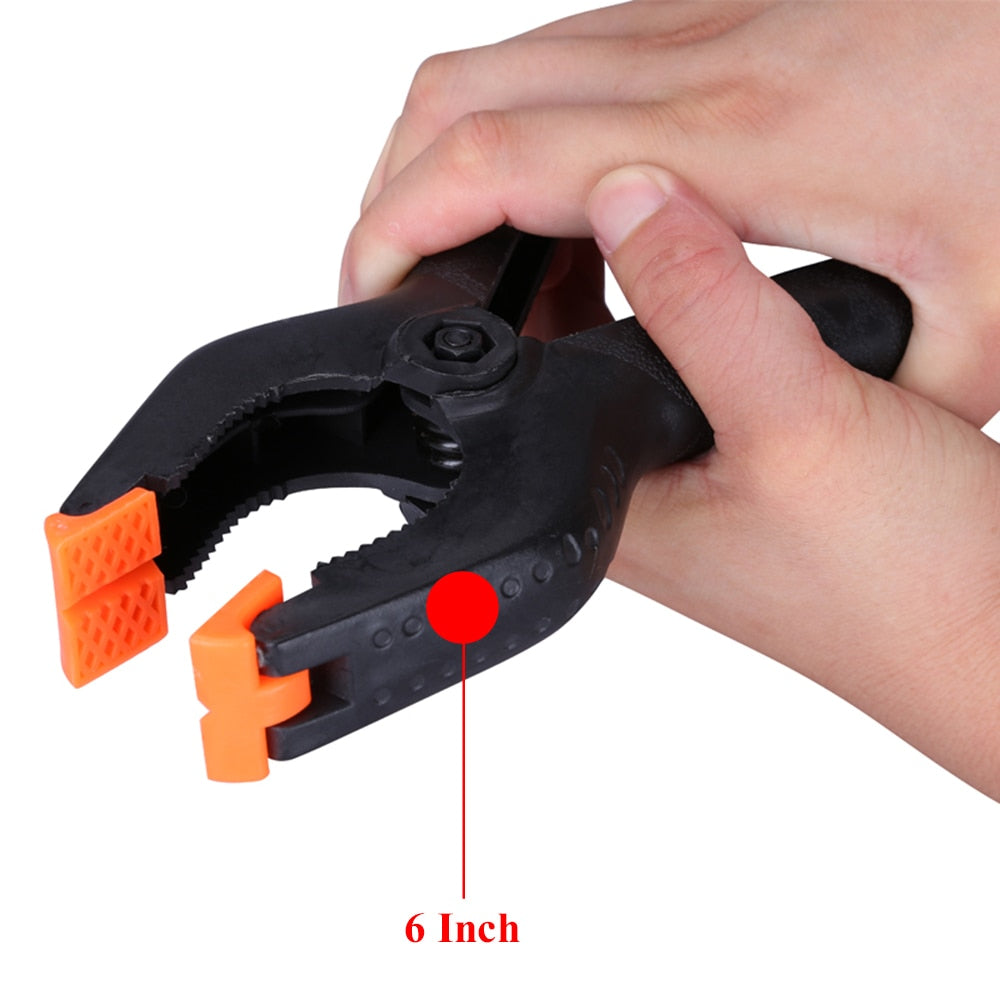 2/3/4/6/9inch Adjustable Plastic Spring Clamps for Woodworking.