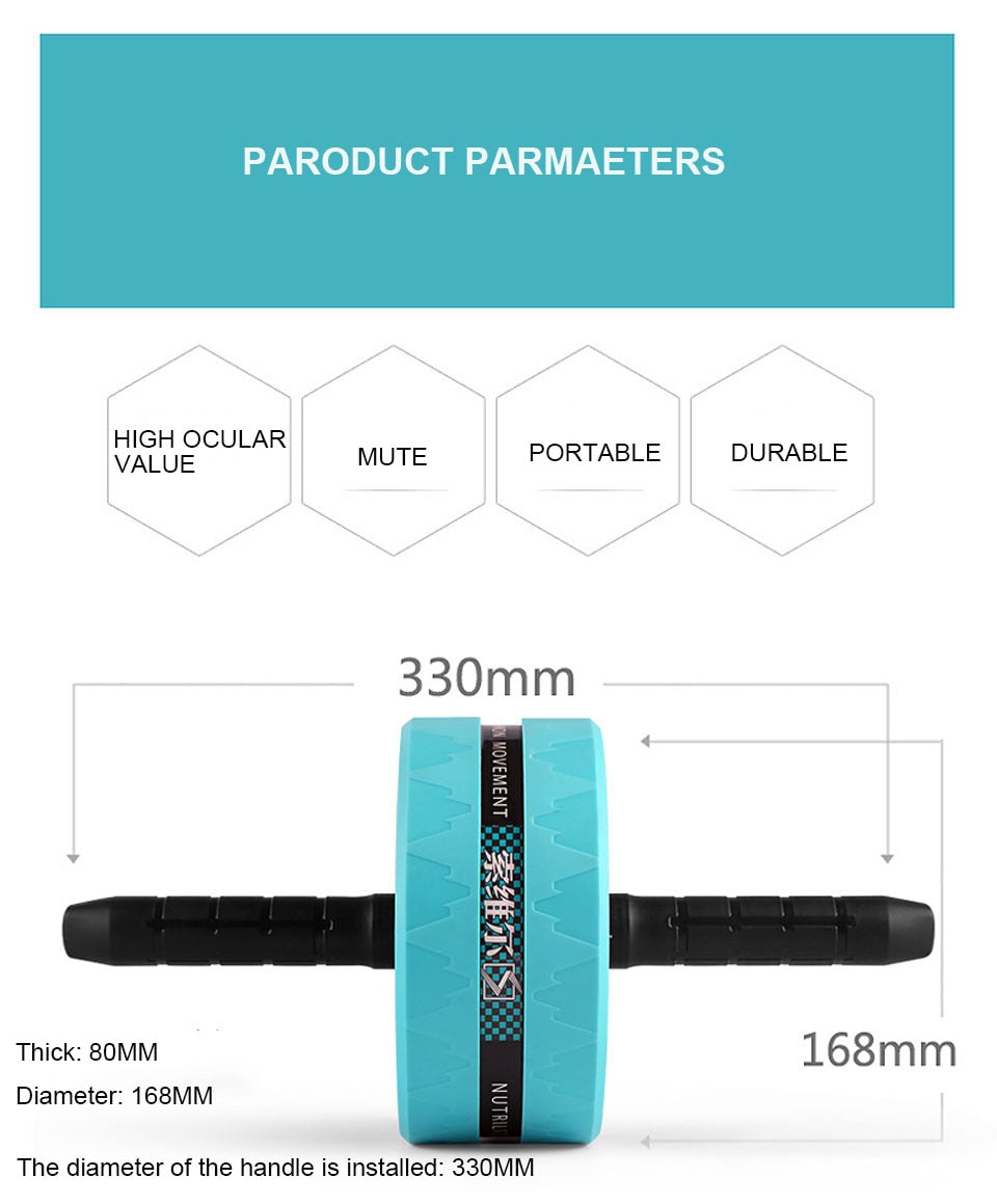 Jump Rope/Ab Roller with Mat For Exercise Fitness And Body Building.