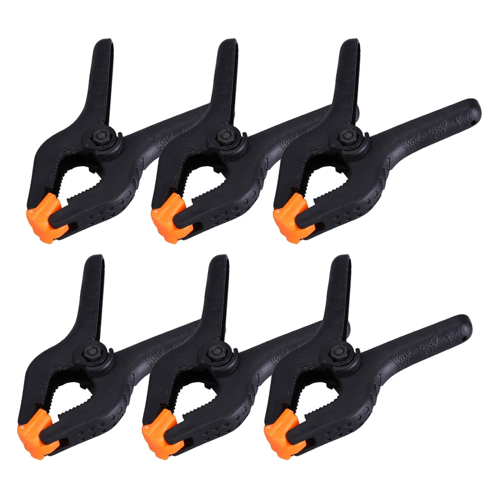 2/3/4/6/9inch Adjustable Plastic Spring Clamps for Woodworking.