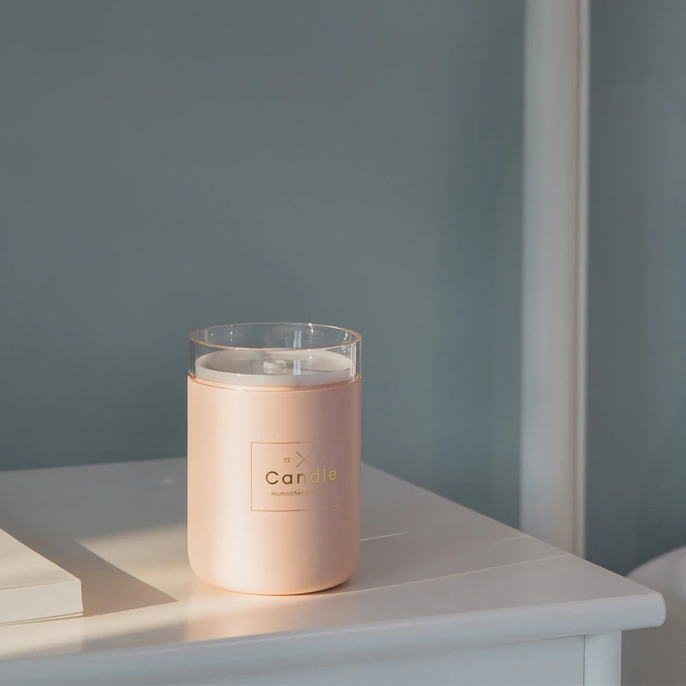 280ML LED/USB Essential Oil Diffuser Candle Aroma Lamp.