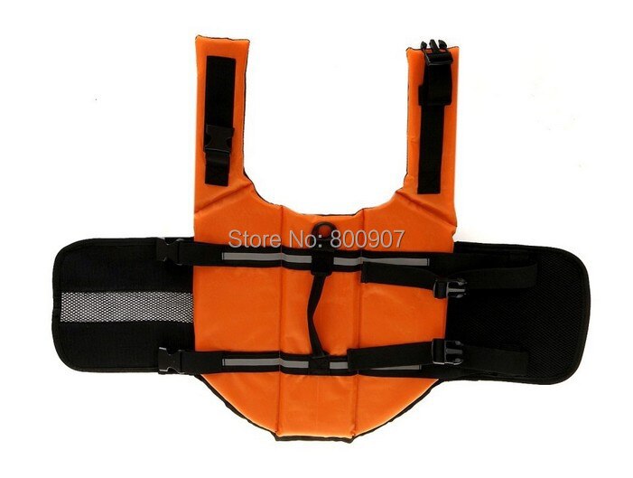 Pet water safety vest with summer prints.