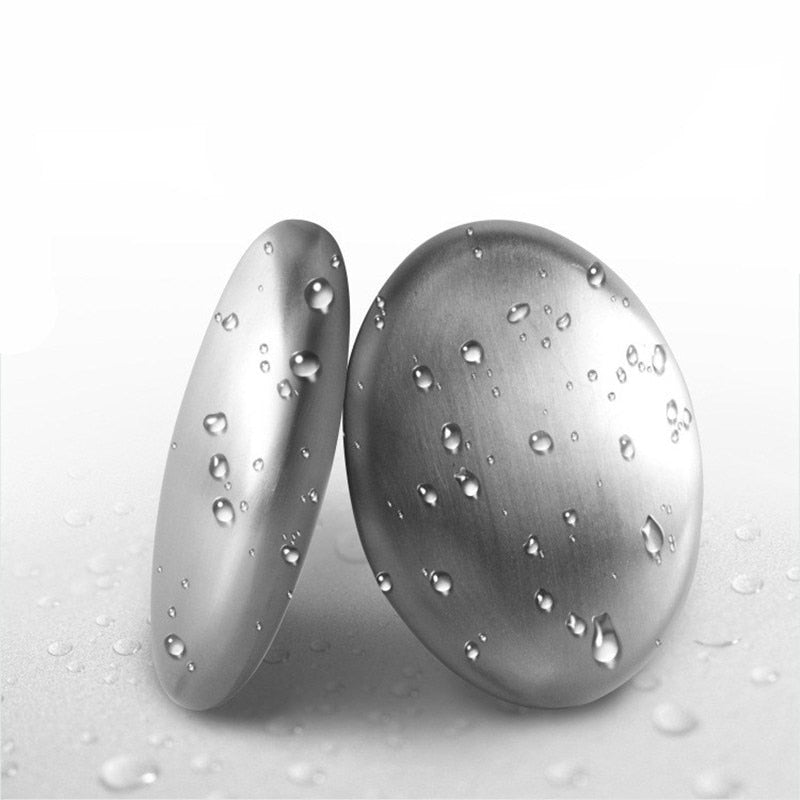 Stainless Steel Deodorizing Metal Soap. Eliminates odors such as garlic and fish.