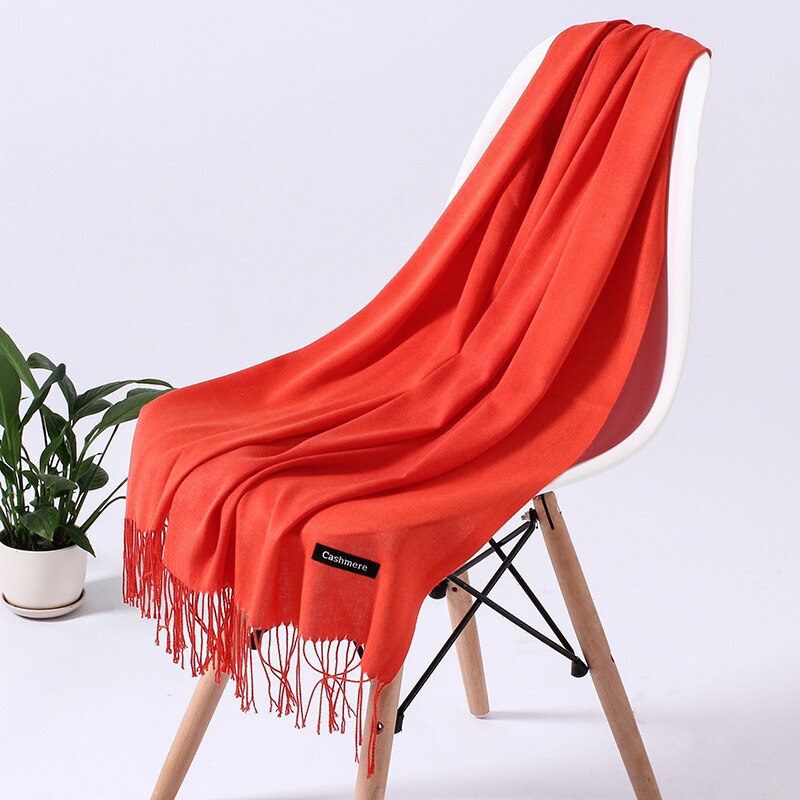 Women's cashmere shawl, hijab, warm scarf. 32 Foulard colors to pick from.