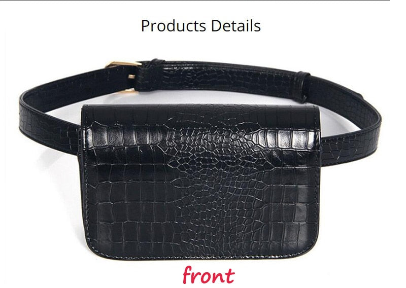 Leather Belt Waist Bag/Fanny Pack
