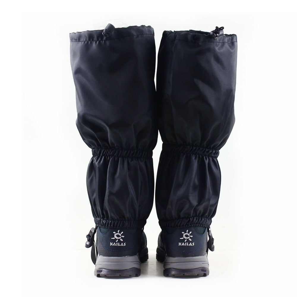 Waterproof outdoor snow leggings for hiking, walking and climbing.