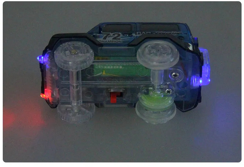 Flexible Glowing Race Track Set. Amount Of Pieces And Number Of Cars Vary.