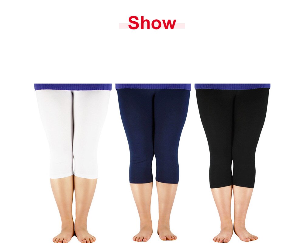 Women's High Stretch Capri Style Casual Bamboo Fiber Leggings. Come in Plus Sizes.