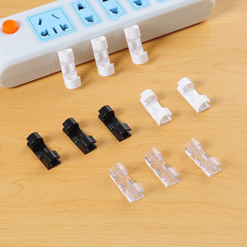 20Pcs Portable USB Cord Cable Clips.
