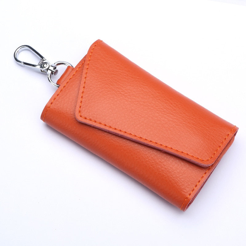 Genuine Leather Wallet and Multi Keychain Organizer For Men & Women.