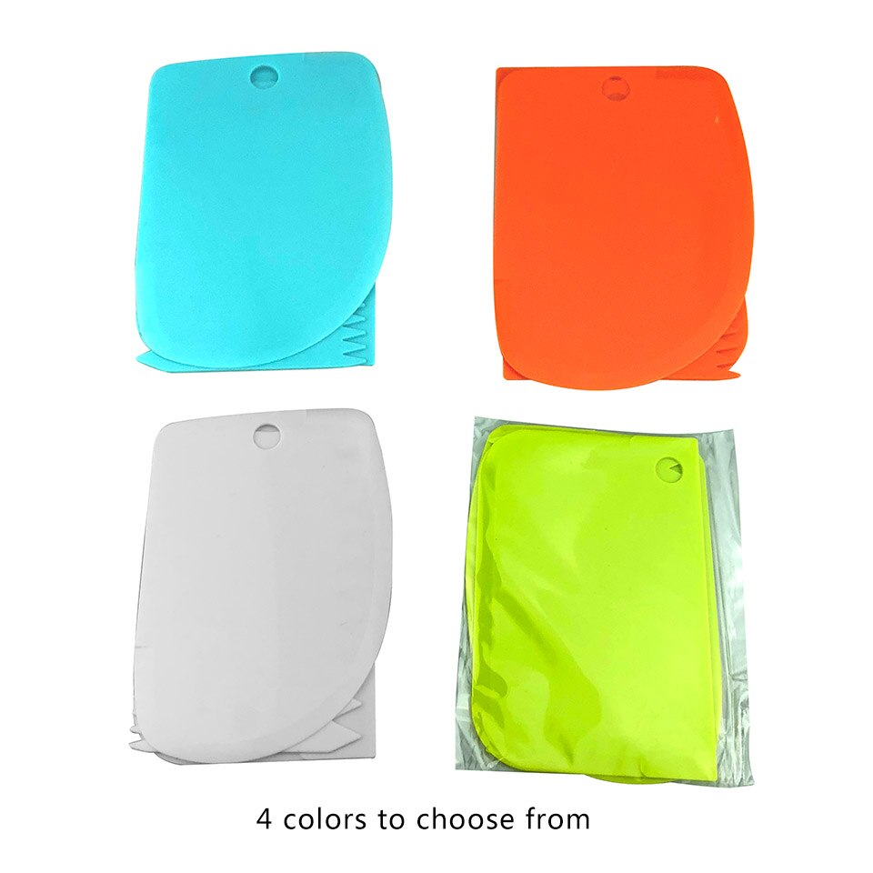 3pcs/Set Plastic Baking Spatulas For Cakes and Pastries.