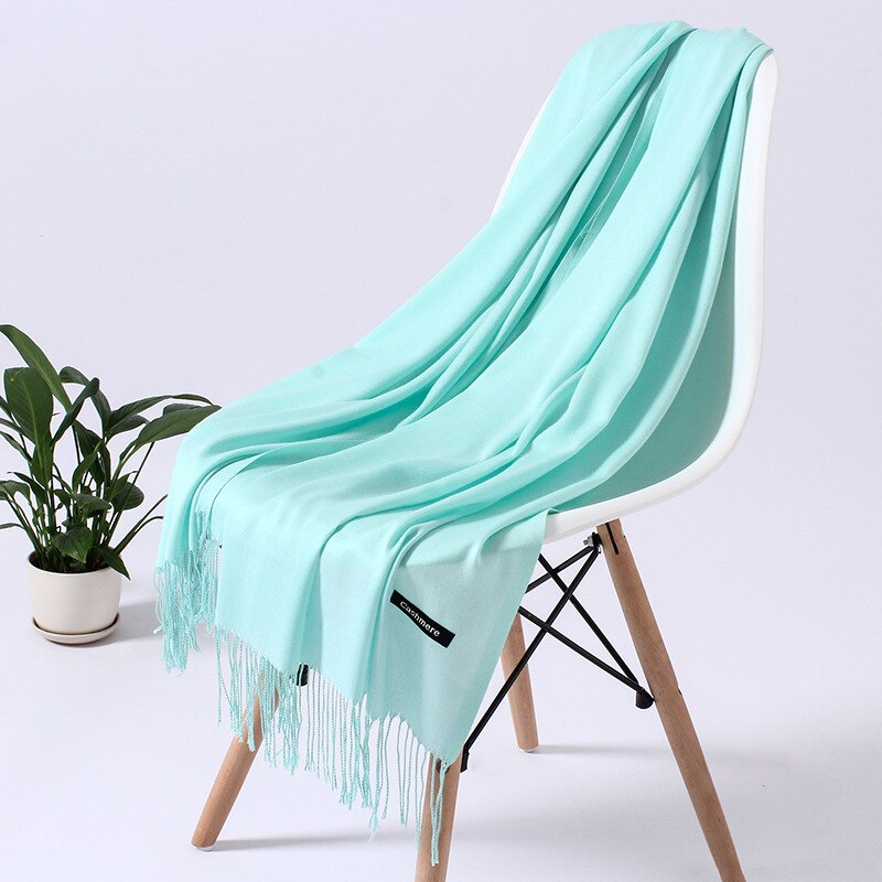 Women's cashmere shawl, hijab, warm scarf. 32 Foulard colors to pick from.