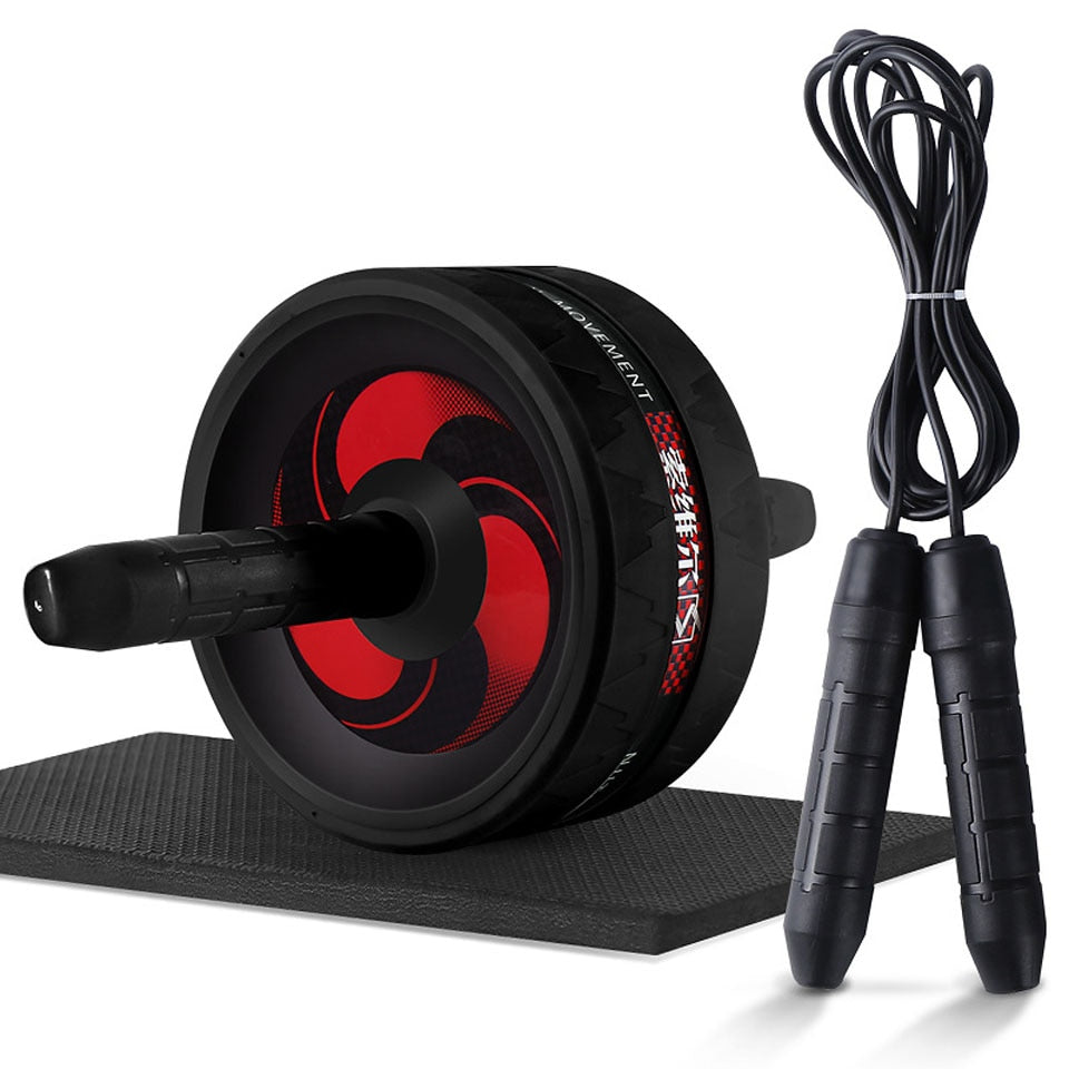 Jump Rope/Ab Roller with Mat For Exercise Fitness And Body Building.
