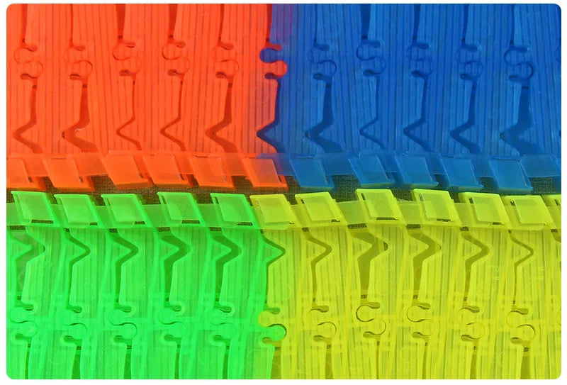 Flexible Glowing Race Track Set. Amount Of Pieces And Number Of Cars Vary.