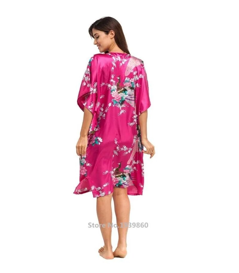 Women's Silk Short Sleeve Nightshirt.