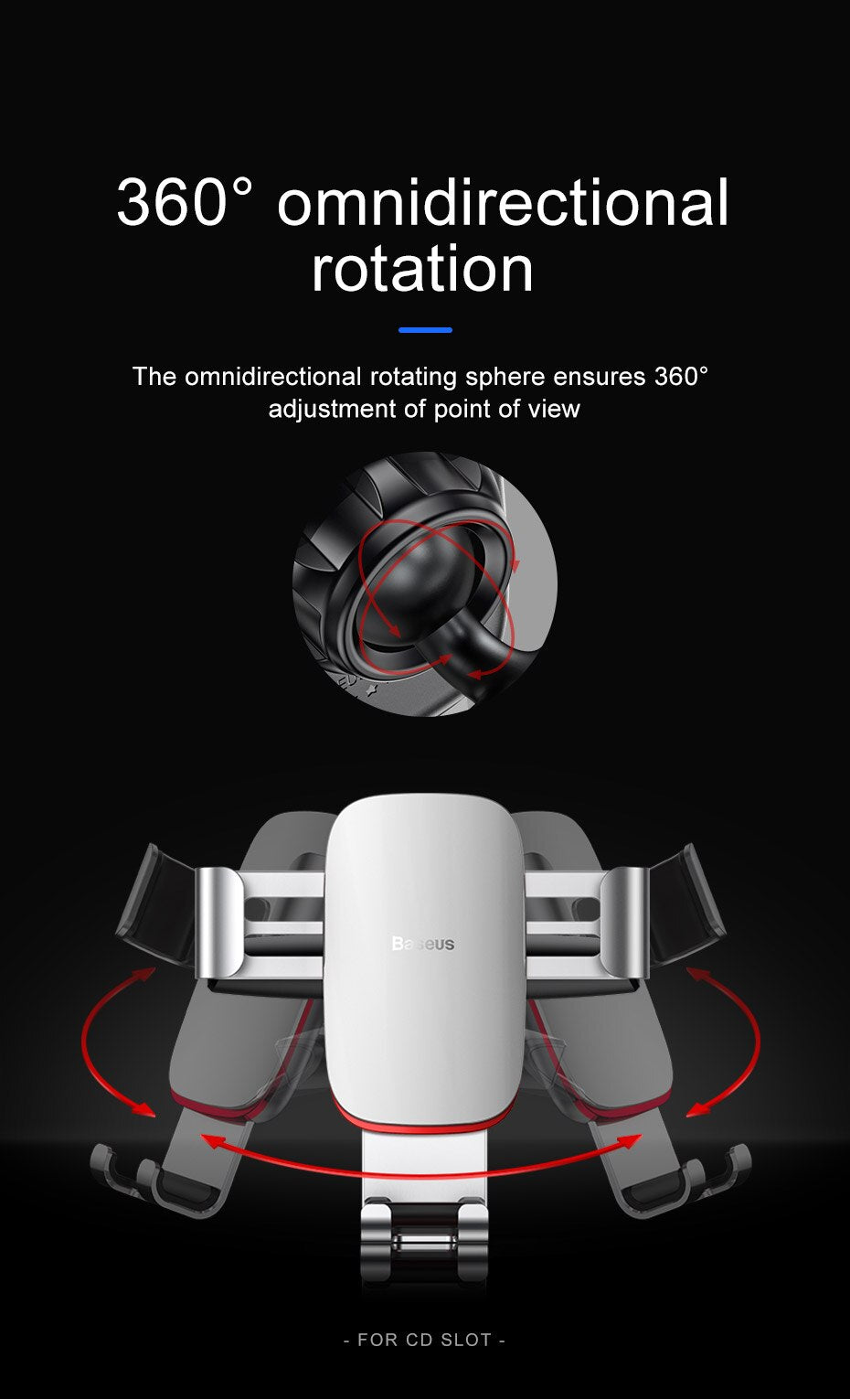 Car cell phone holder mounts in the CD player Suitable for iphones and Samsung mobiles.