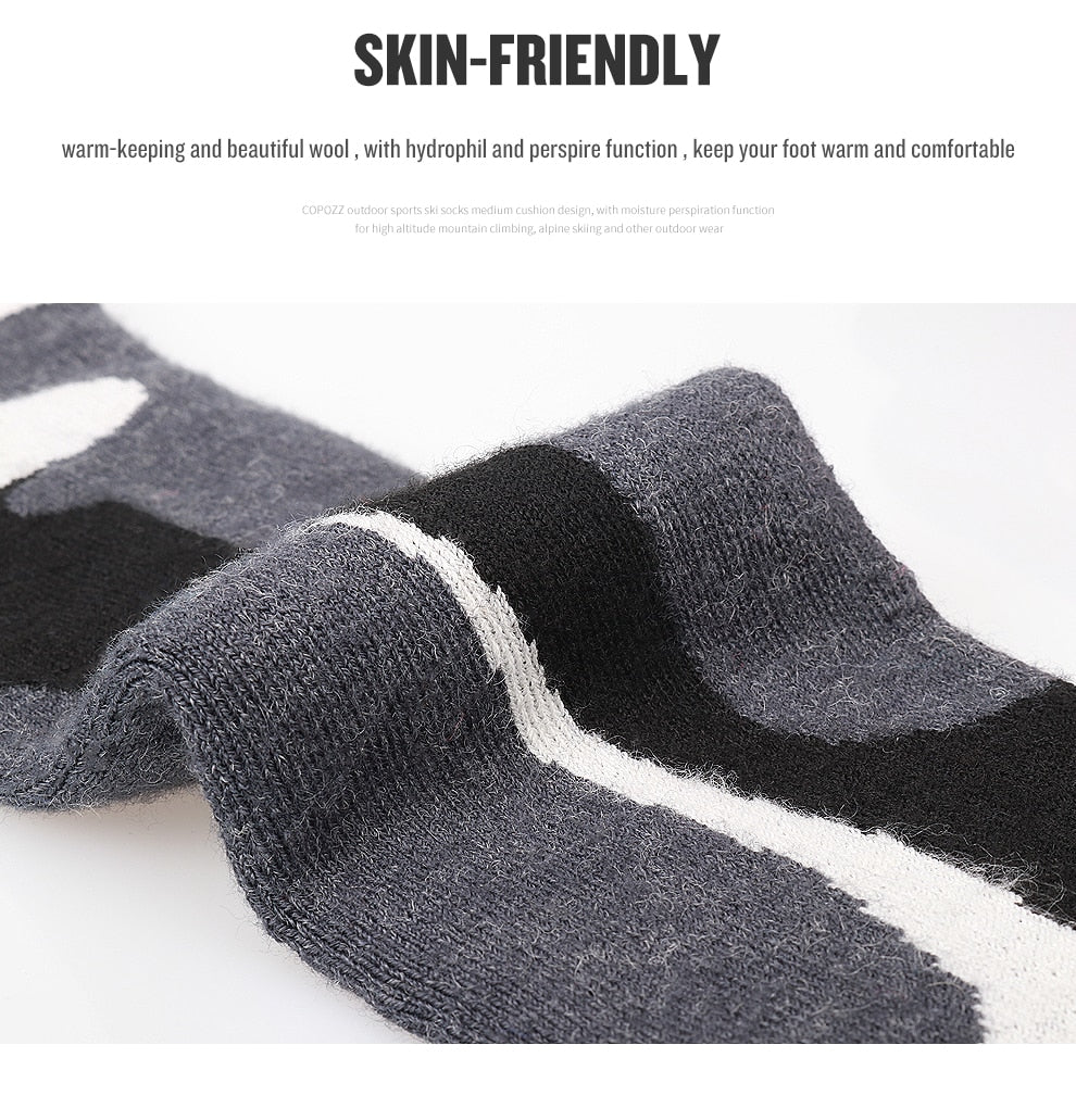 COPOZZ Thick Cotton, Moisture Absorption, High Elastic Sports Socks.